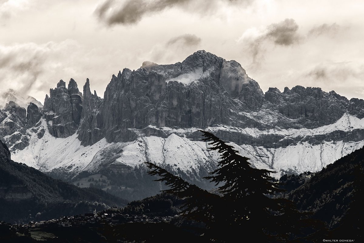 La prima neve sulle Dolomiti