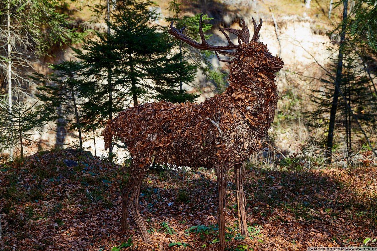 Cervi di Sally Matthews, 2014 Arte Sella l'arte contemporanea nella natura