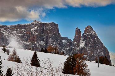 Escursione all'Alpe di Siusi con la neve