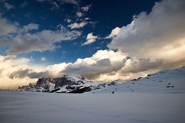 Escursione all'Alpe di Siusi con la neve