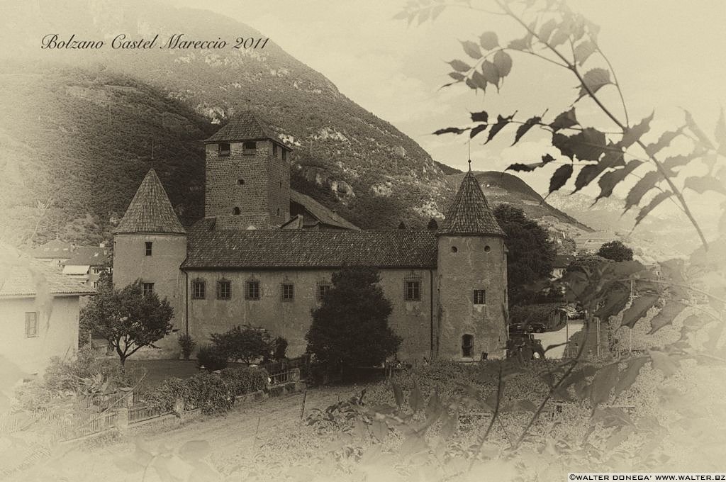 castel mareccio Bolzano in cartolina