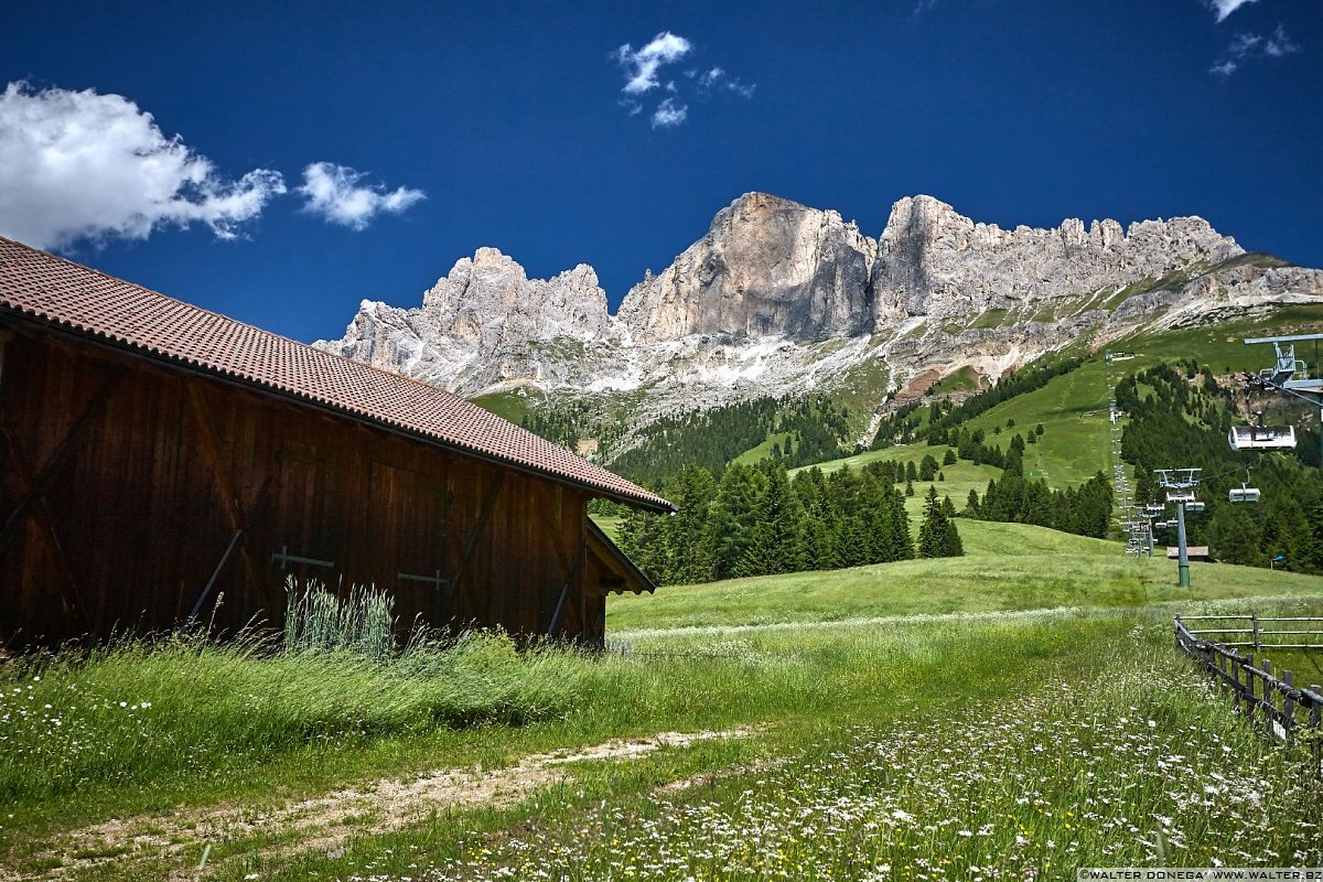 Rosengarten Catinaccio - Roda di Vaèl Roda del Diavolo e Cresta del Masarè Carezza e Passo Costalunga