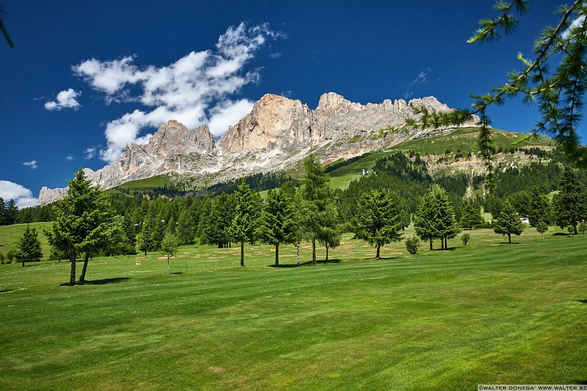 La "pista" da golf Carezza e Passo Costalunga