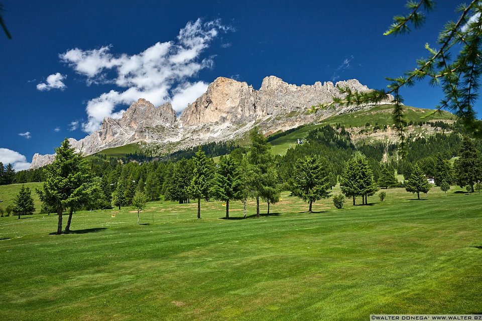 La "pista" da golf Carezza e Passo Costalunga