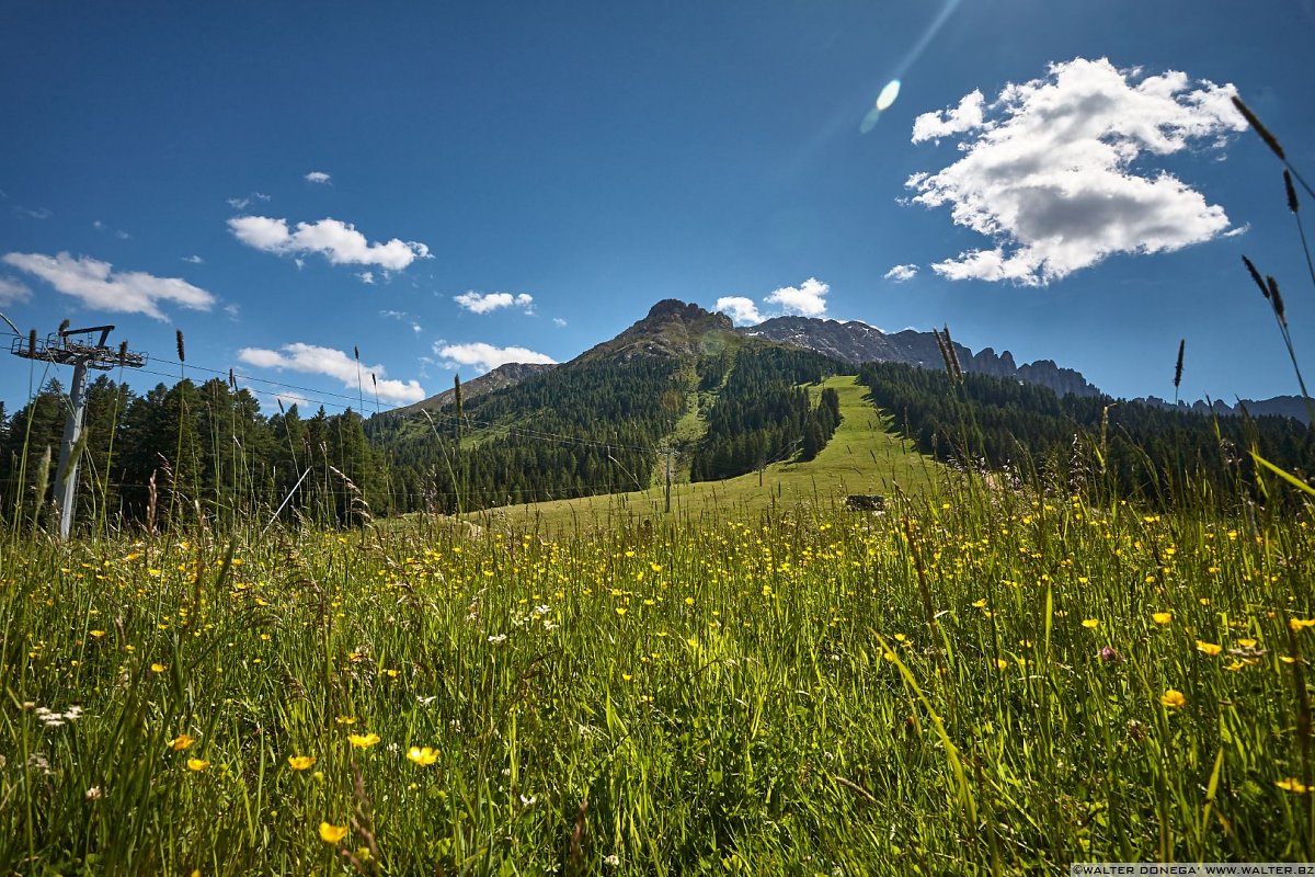 Il Latemar da Passo Costalunga Carezza e Passo Costalunga