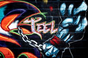 Graffiti in via Lancia a Bolzano