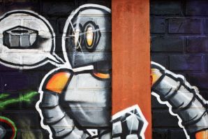 Graffiti in via Lancia a Bolzano