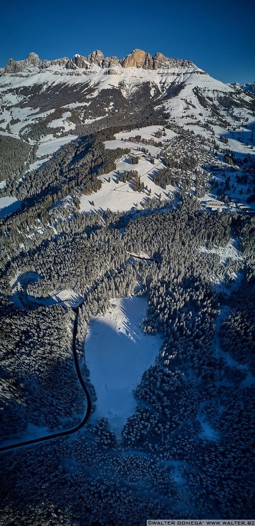  Passeggiata da Obereggen al lago di Carezza con la neve