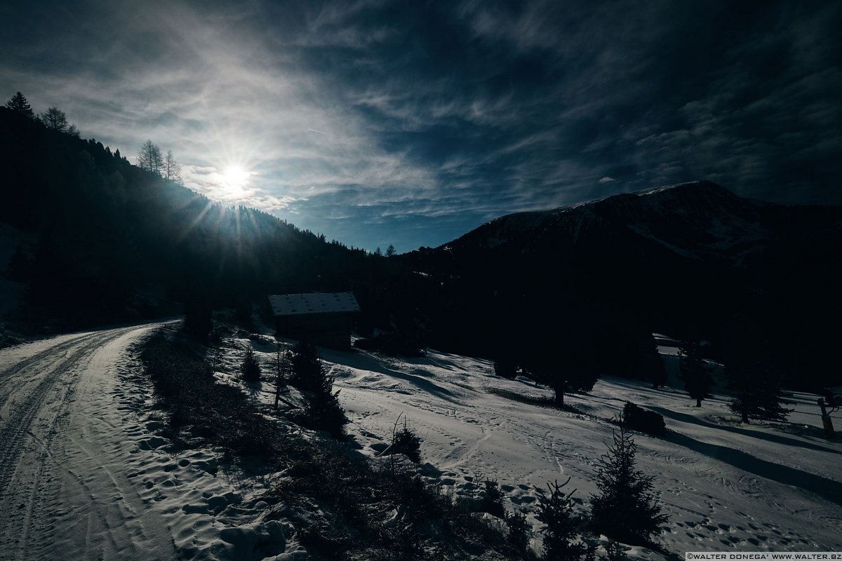 Escursione invernale da Obereggen a Passo Feudo lungo il Latemar