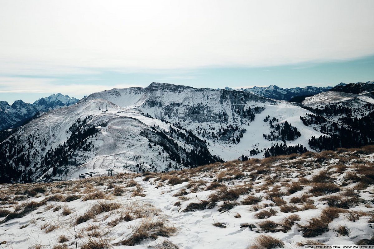 Escursione invernale da Obereggen a Passo Feudo lungo il Latemar