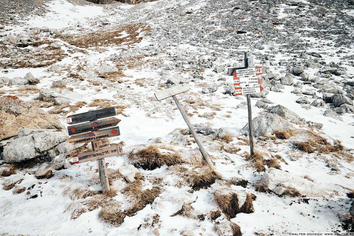 Escursione invernale da Obereggen a Passo Feudo lungo il Latemar