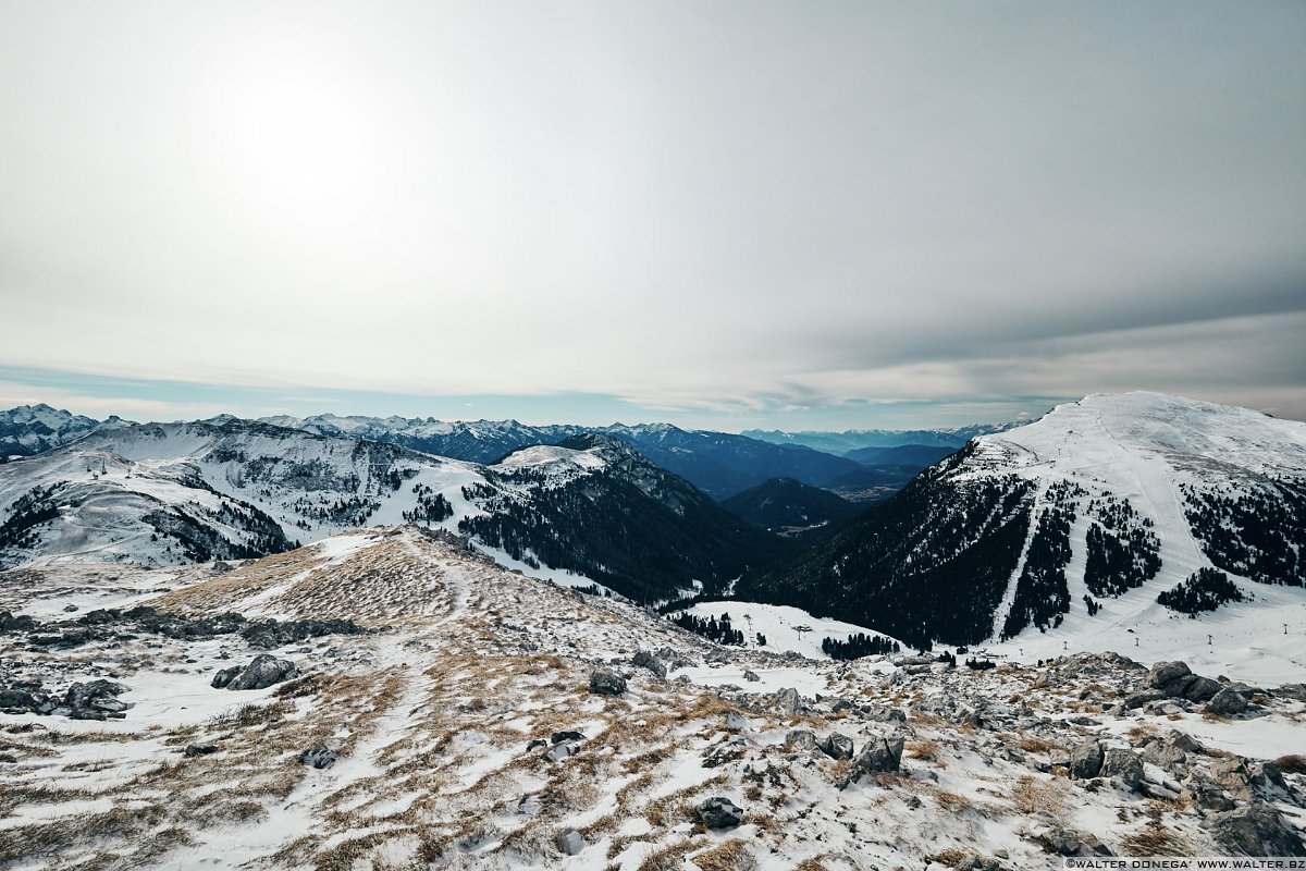 Escursione invernale da Obereggen a Passo Feudo lungo il Latemar