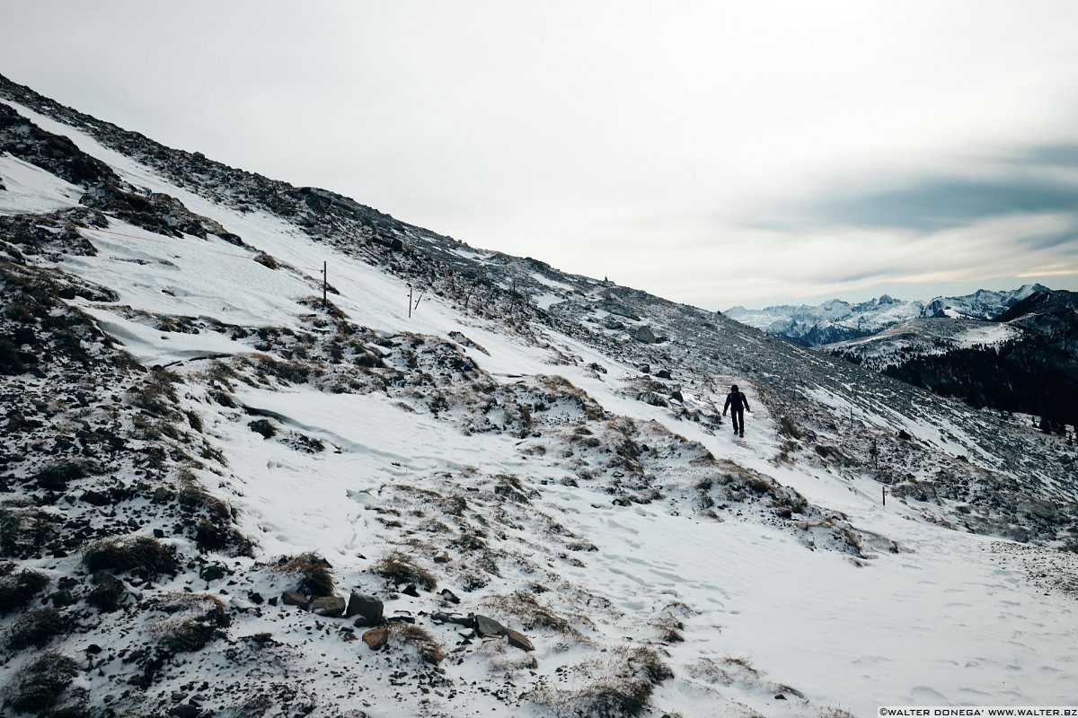 Escursione invernale da Obereggen a Passo Feudo lungo il Latemar