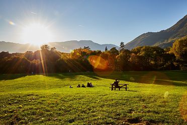 Tramonto autunnale a Bolzano