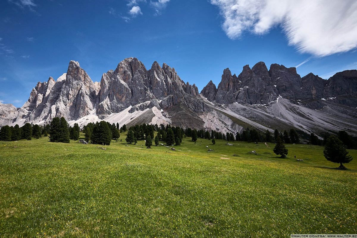  Escursione in Val di Funes Gruppo delle Odle malga Geisler e malga Casnago