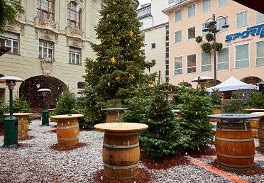 Prima neve di stagione a Bolzano città