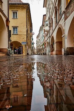 Prima neve di stagione a Bolzano città