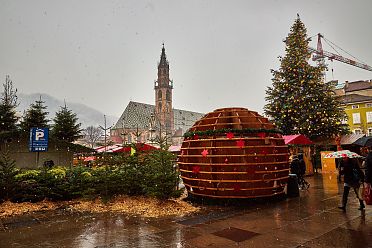 Prima neve di stagione a Bolzano città