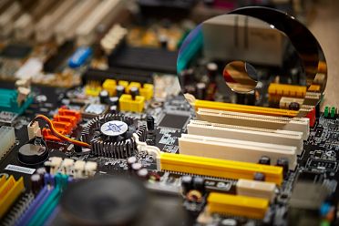 Tecno-city macro di componenti di computer