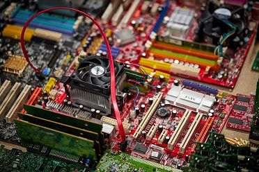 Tecno-city macro di componenti di computer