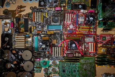 Tecno-city macro di componenti di computer
