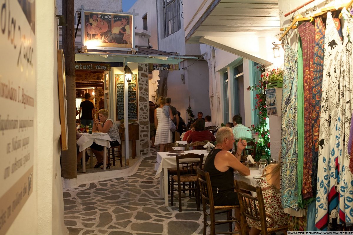 Old street market Naxos city