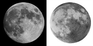 THE MOON :: POSITIVE AND NEGATIVE