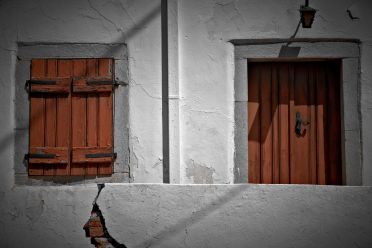 A WINDOW AND A DOOR