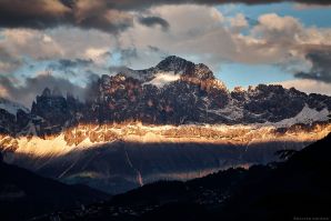 Giochi di luci e colori sulle Dolomiti