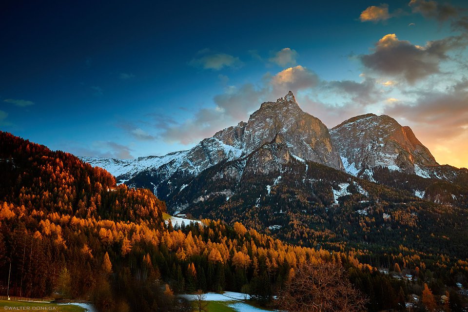 Lo Sciliar visto da Siusi al tramonto Photoblog