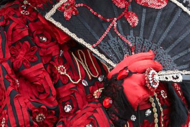 Le mani delle maschere al carnevale di Venezia 2013