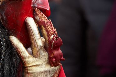 Le mani delle maschere al carnevale di Venezia 2013